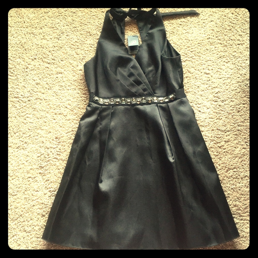 NWT Adrianna Papell Sz 12 black dress